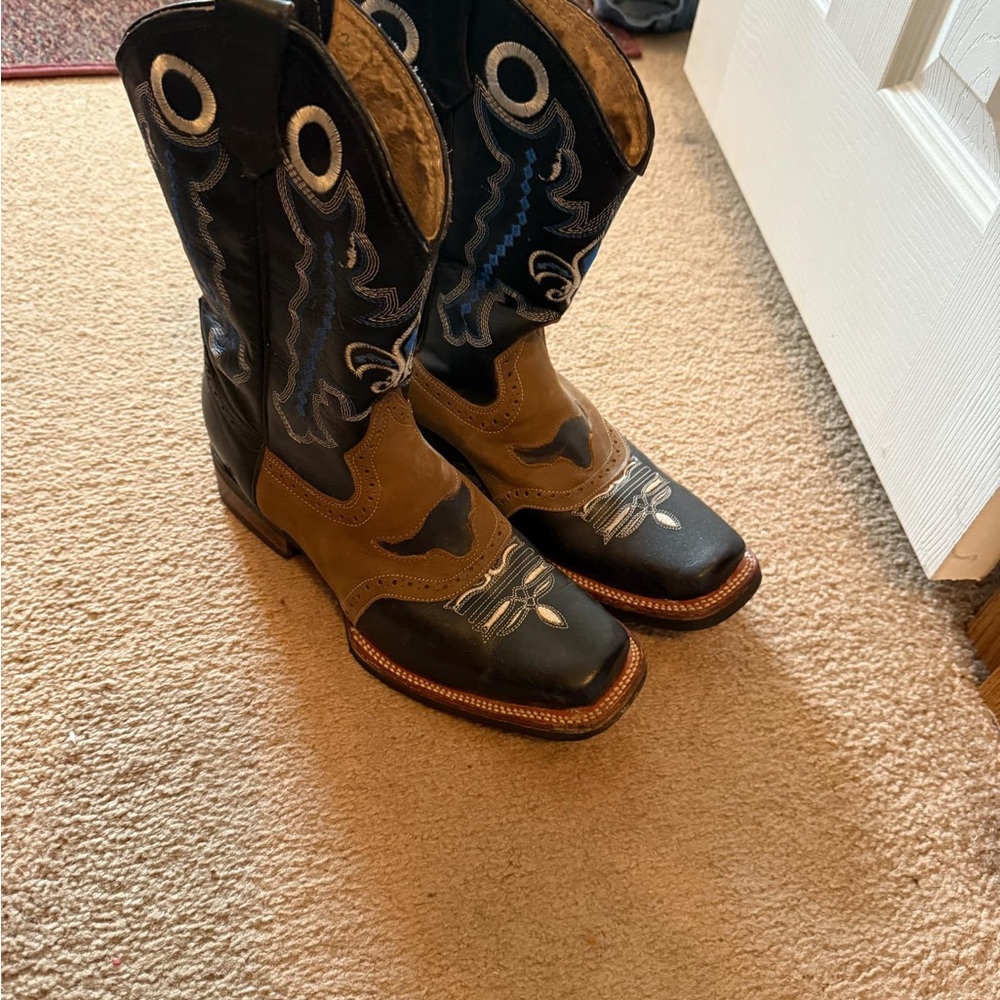 Two-Tone Western Cowboy Boots